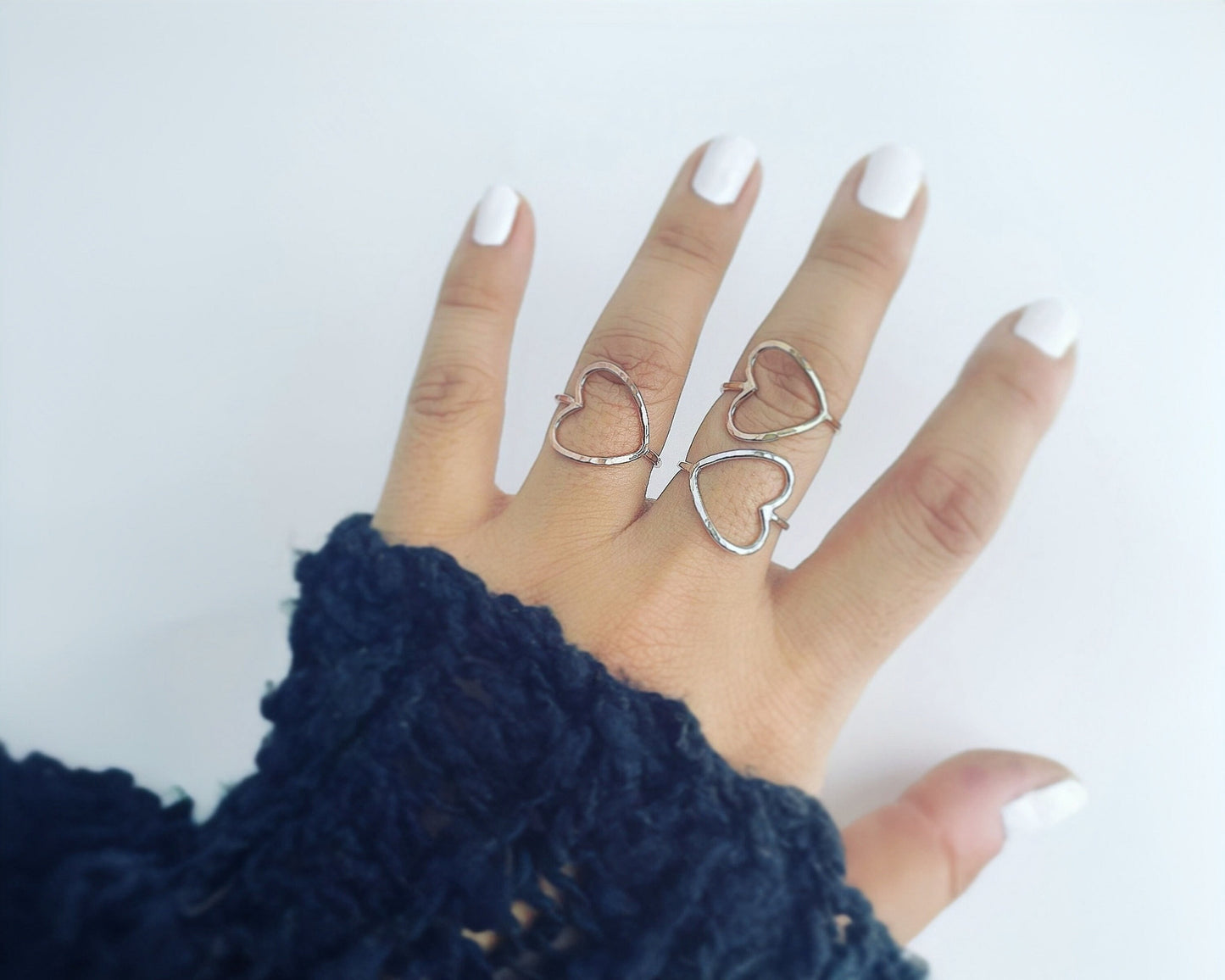 Sideways Heart Ring