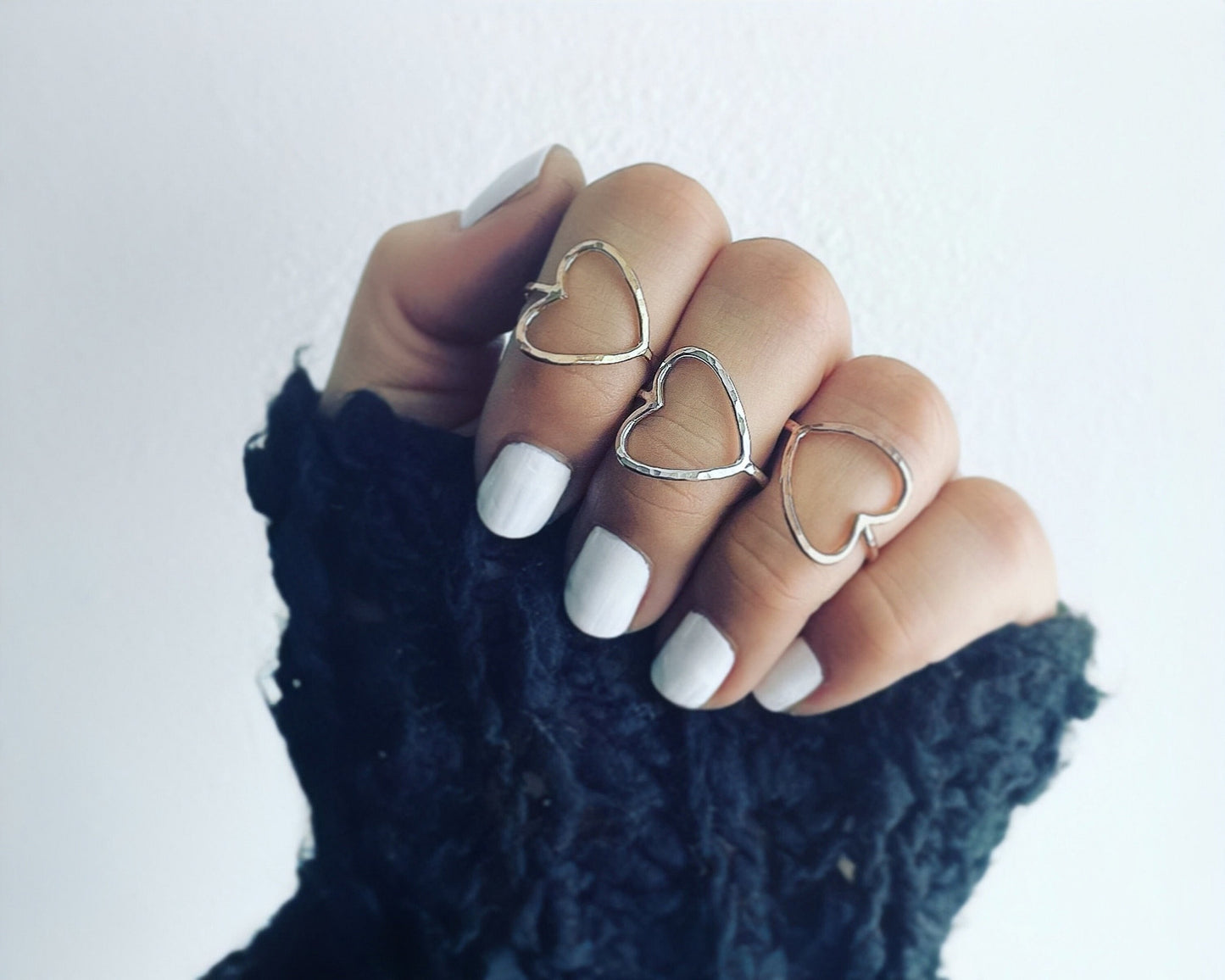 Sideways Heart Ring